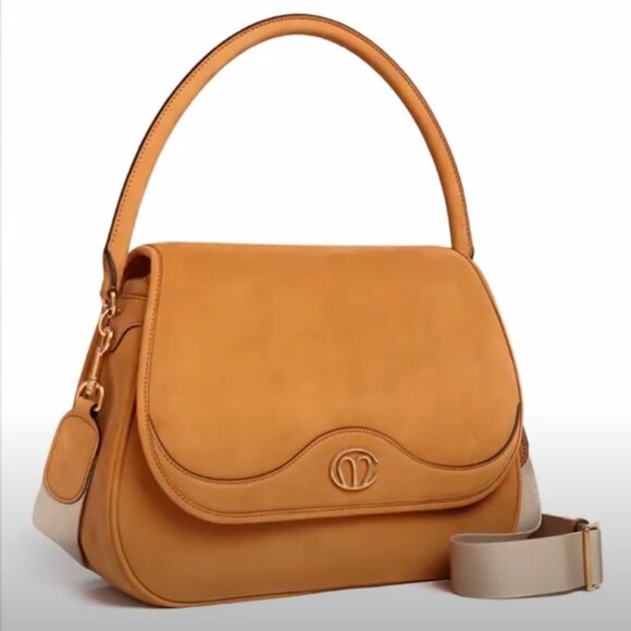 Mark Cross Christy Nubuck top handle/ crossbody bag NEW - Picture 2 of 7